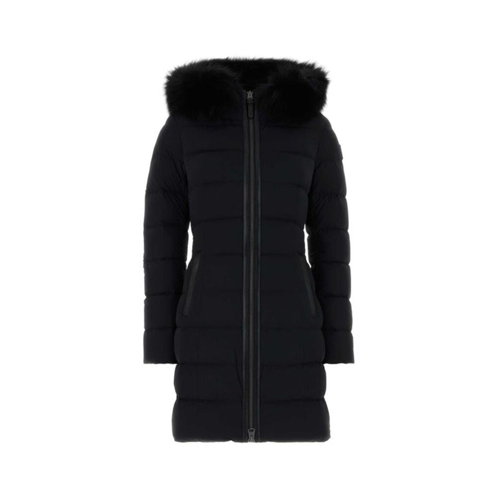Mackage Women Black Stretch Nylon Calla Down Jacket